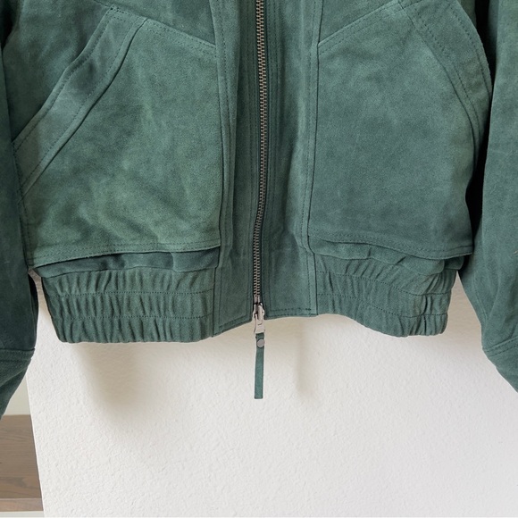 NWT Free People We The Free Desert Moon Suede Jacket in Green Grove - Picture 7 of 10